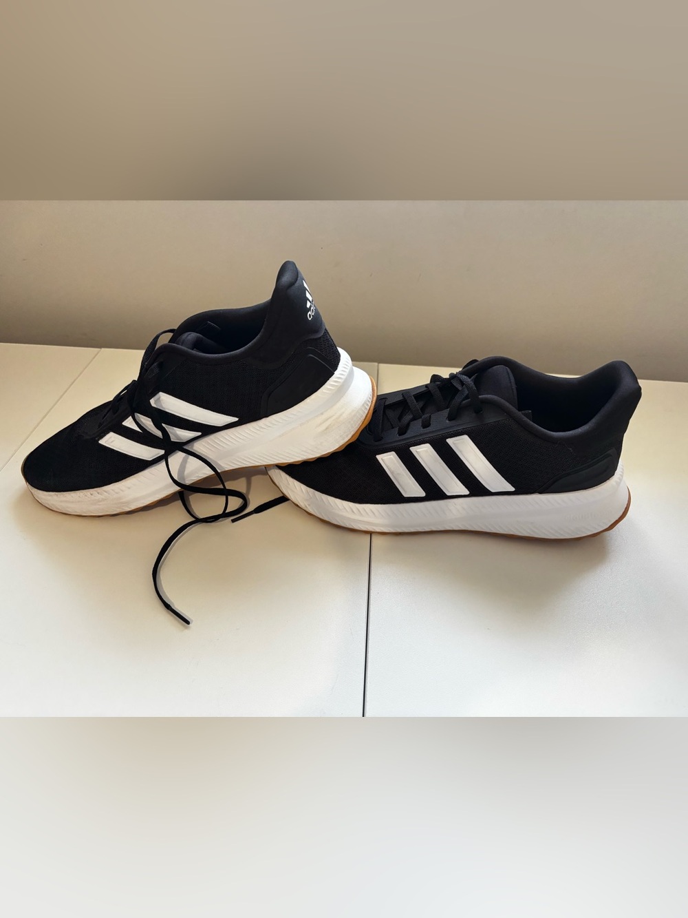 Adidas Women’s Black/White Sneakers. Size 11